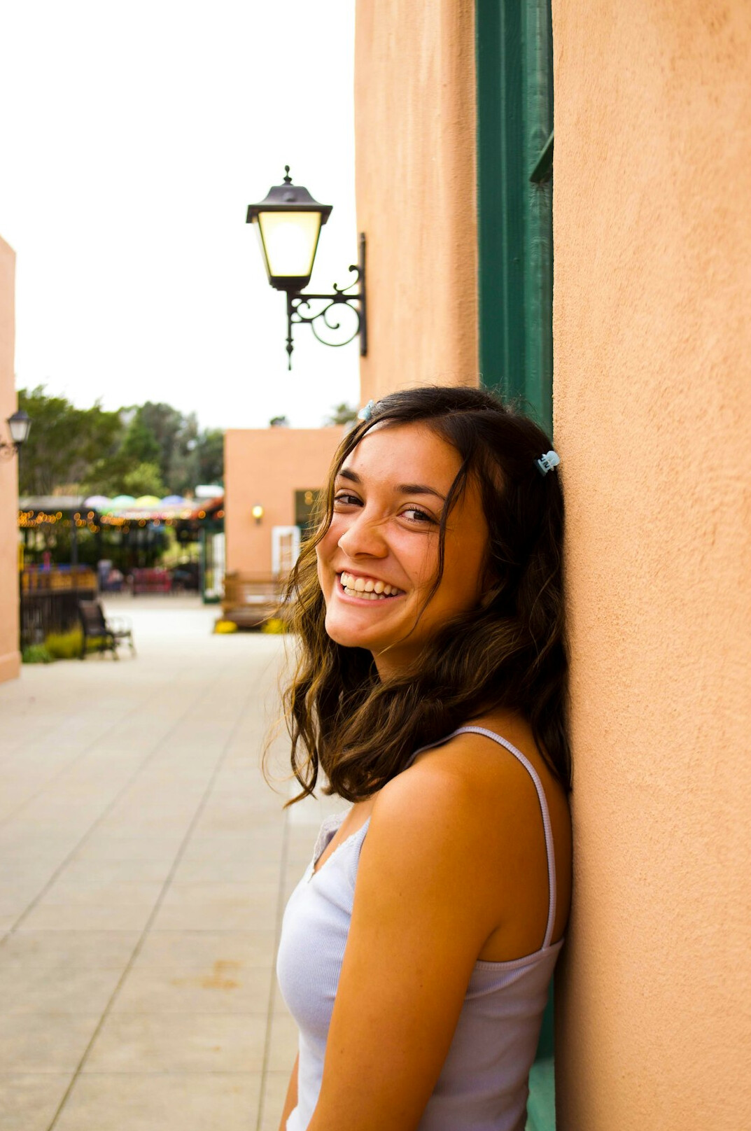Portrait of a young Latina woman smiling